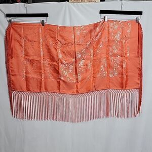 🖤 5/$20 🖤 orange fringed shaw..